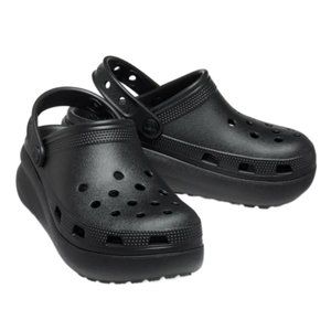 CROCS Cutie Black Platform Clogs, size 4
